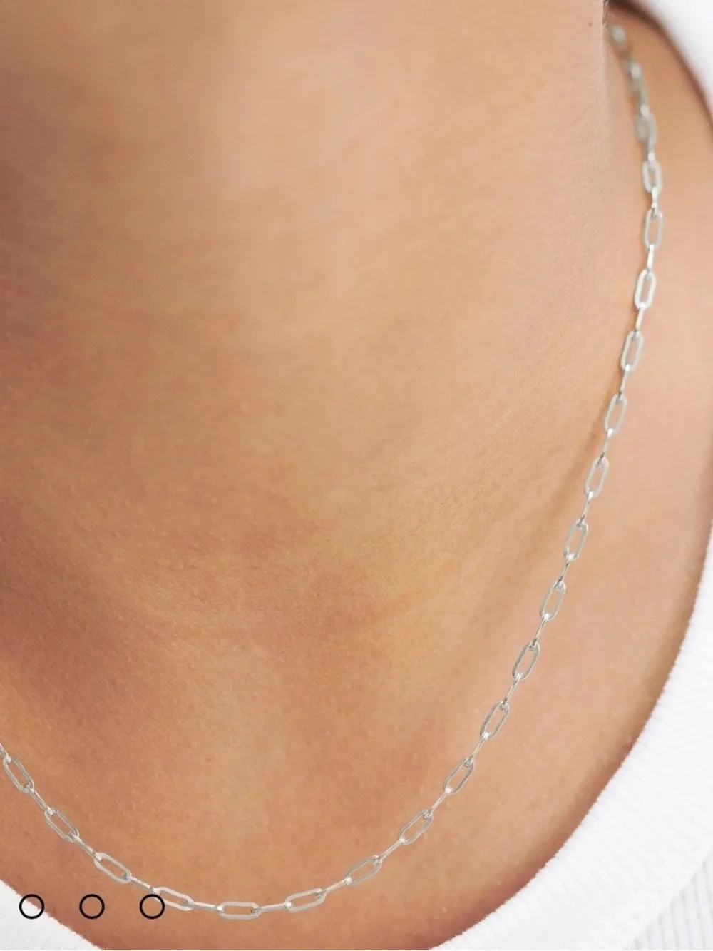 New MONICA VINADER SS 18” Paperclip Chain Necklace